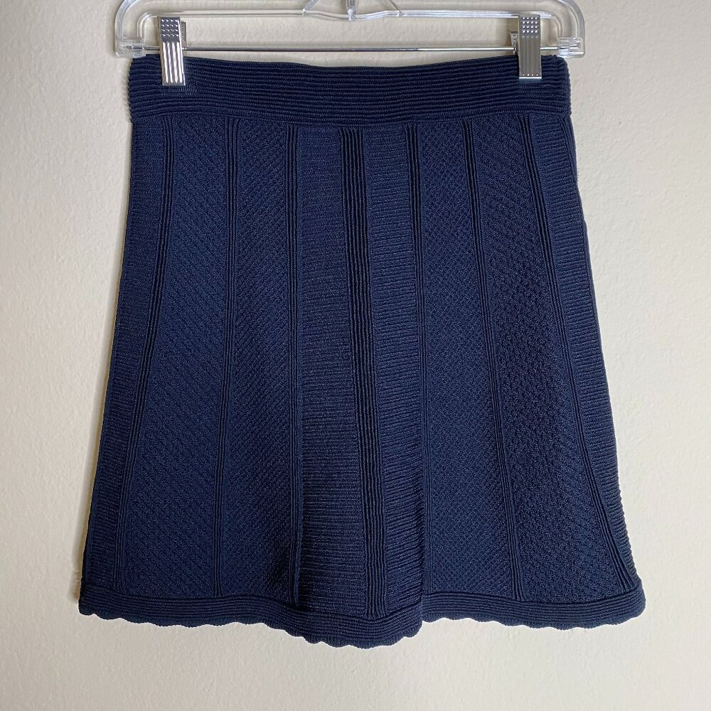 the kooples textured knit a-line skirt